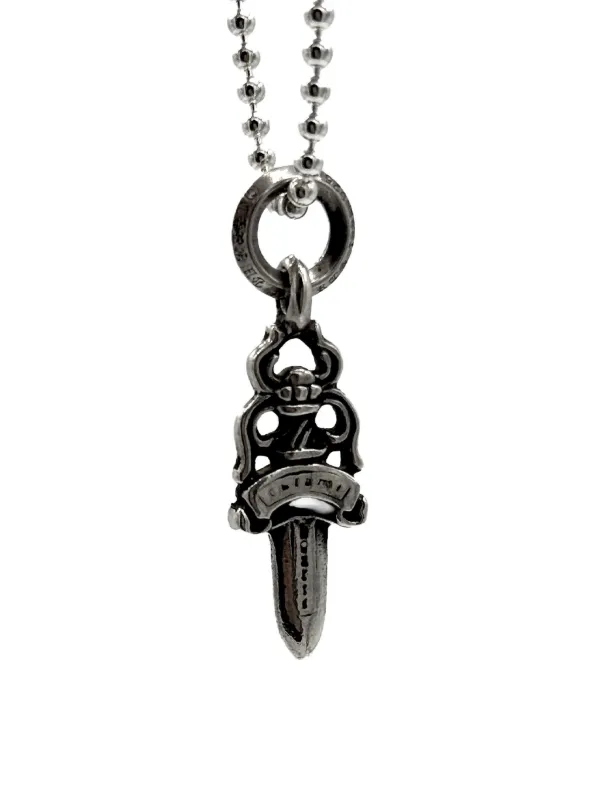 CHROME HEARTS DAGGER #5 ダガーチャームシルバーネックレス Chrome Hearts Dagger #5 