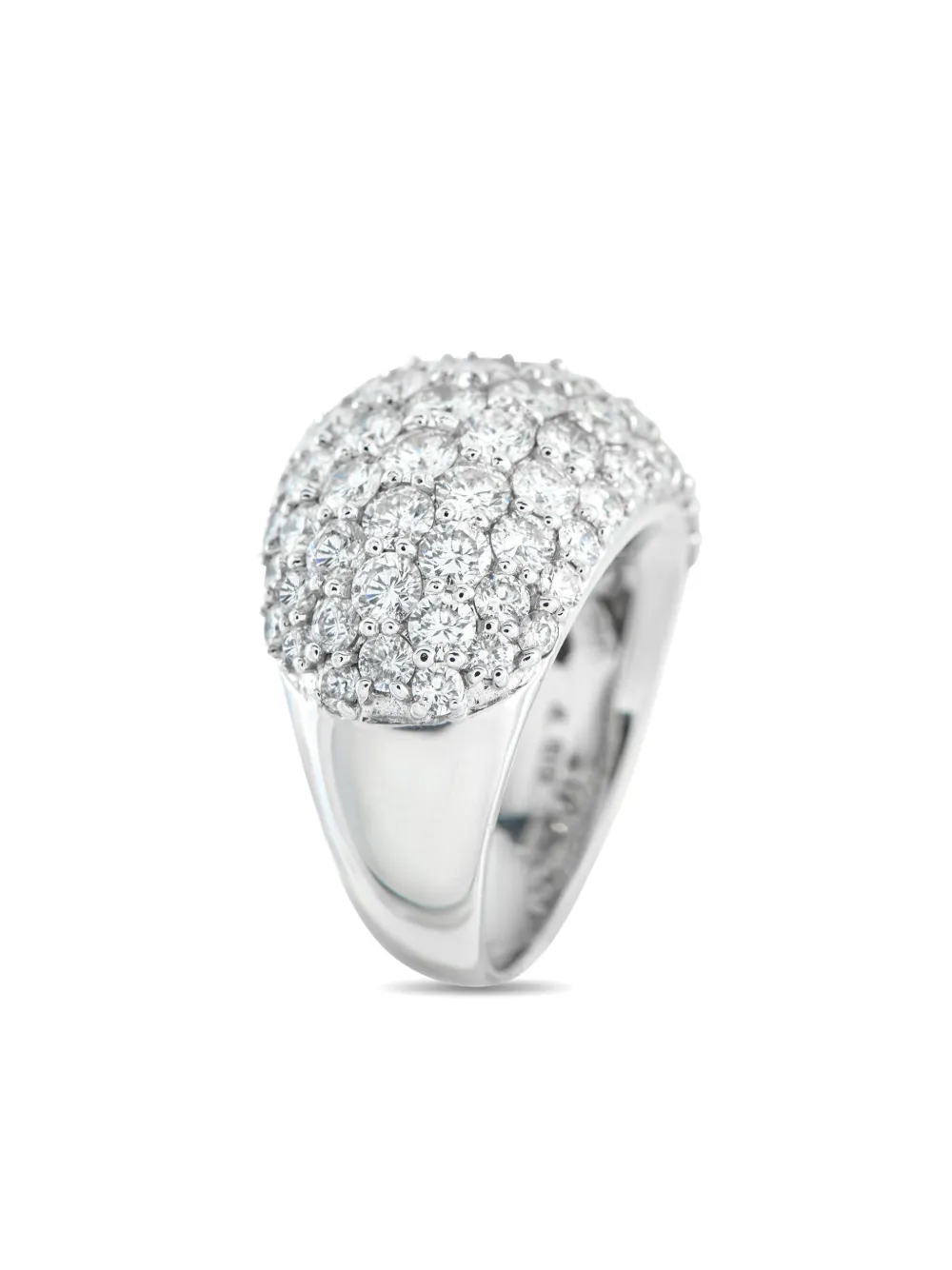 LB Exclusive 18K white gold diamond ring - シルバートーン