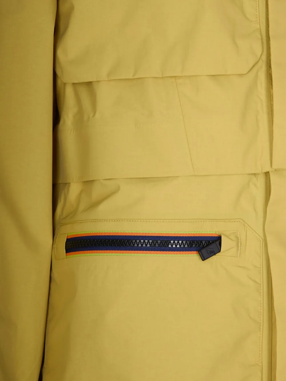 K-way R&d 4.0 3l Effol Zip Hooded Coat In Yellow