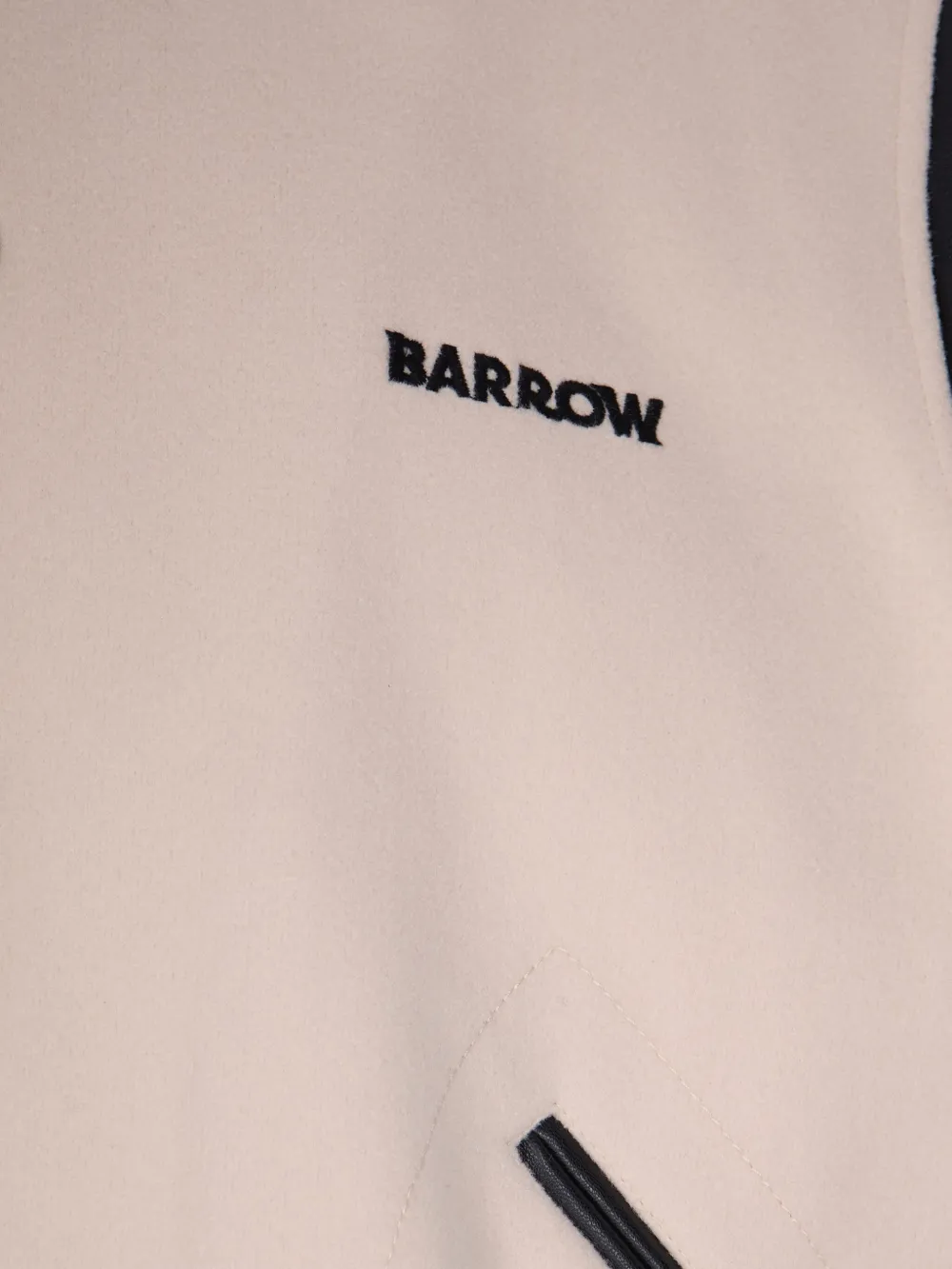 BARROW Bomberjack met teddybeerapplicatie Beige