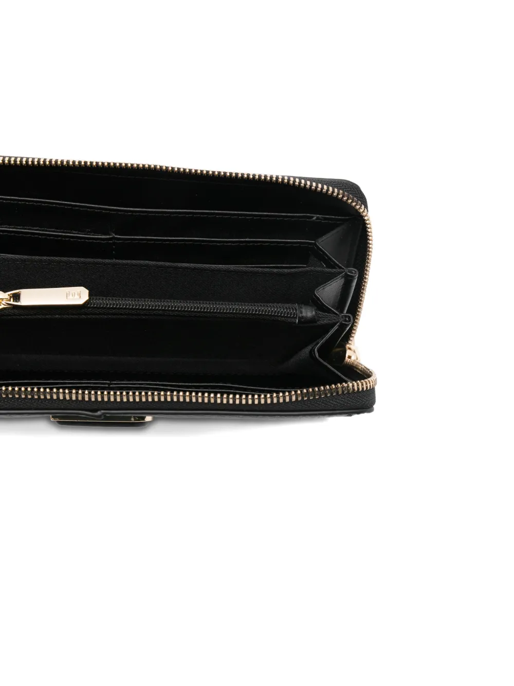 Ermanno Firenze Logo Zip Wallet In Black