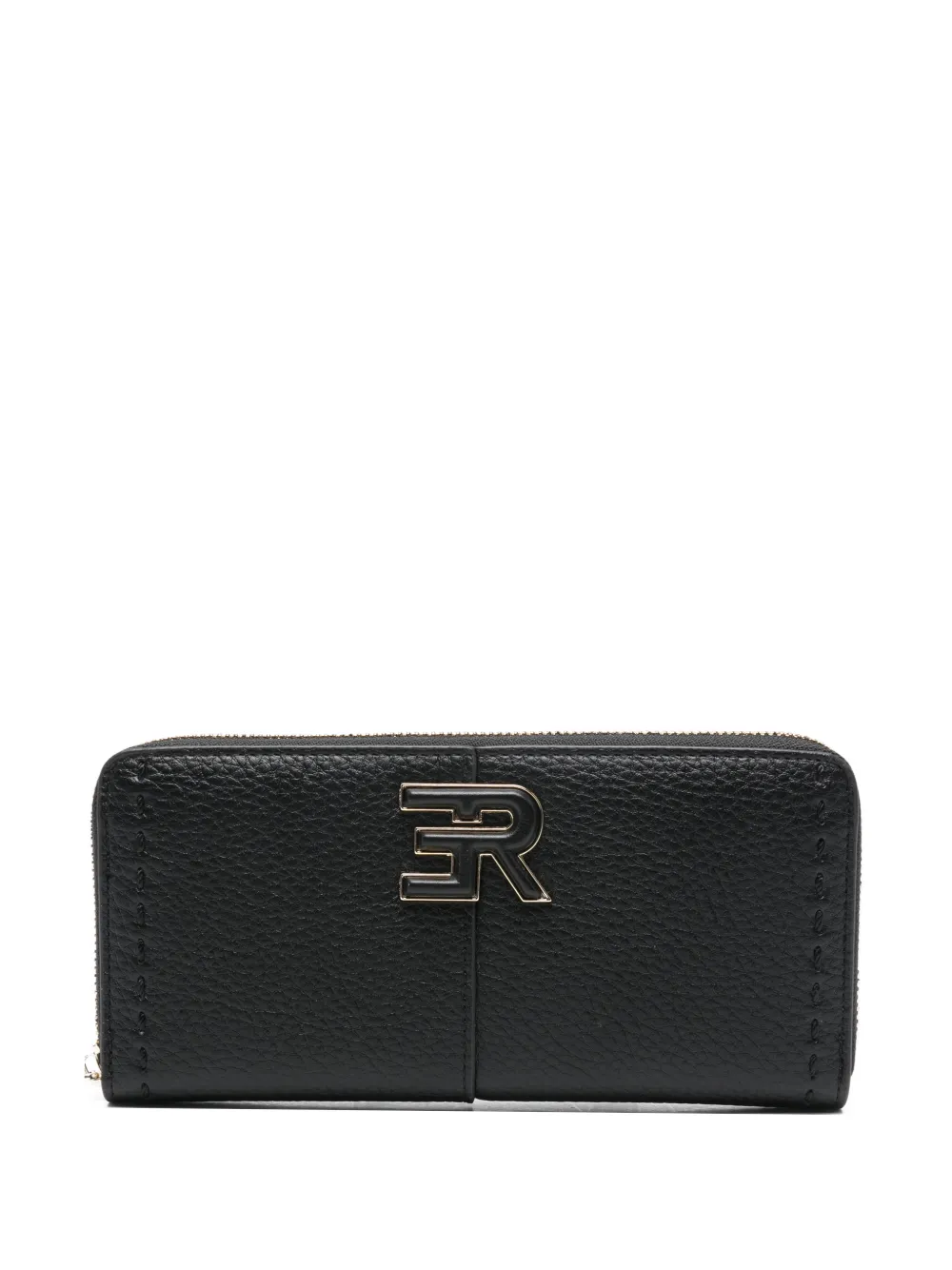 Ermanno Firenze Logo Zip Wallet In Black
