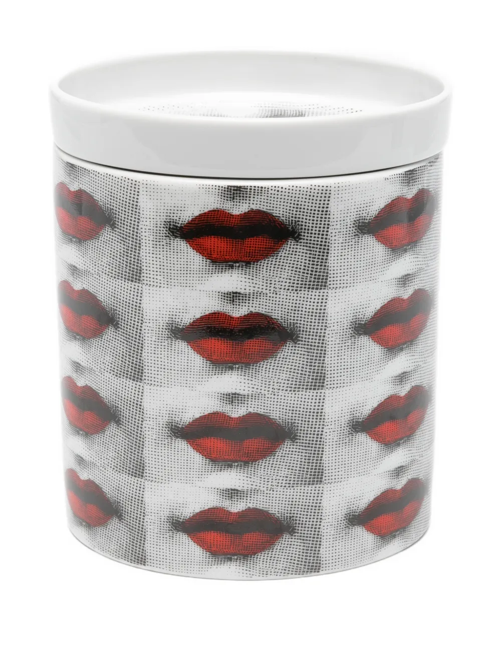 Fornasetti Lips-print Scented Candle (1020 Gr) In Red