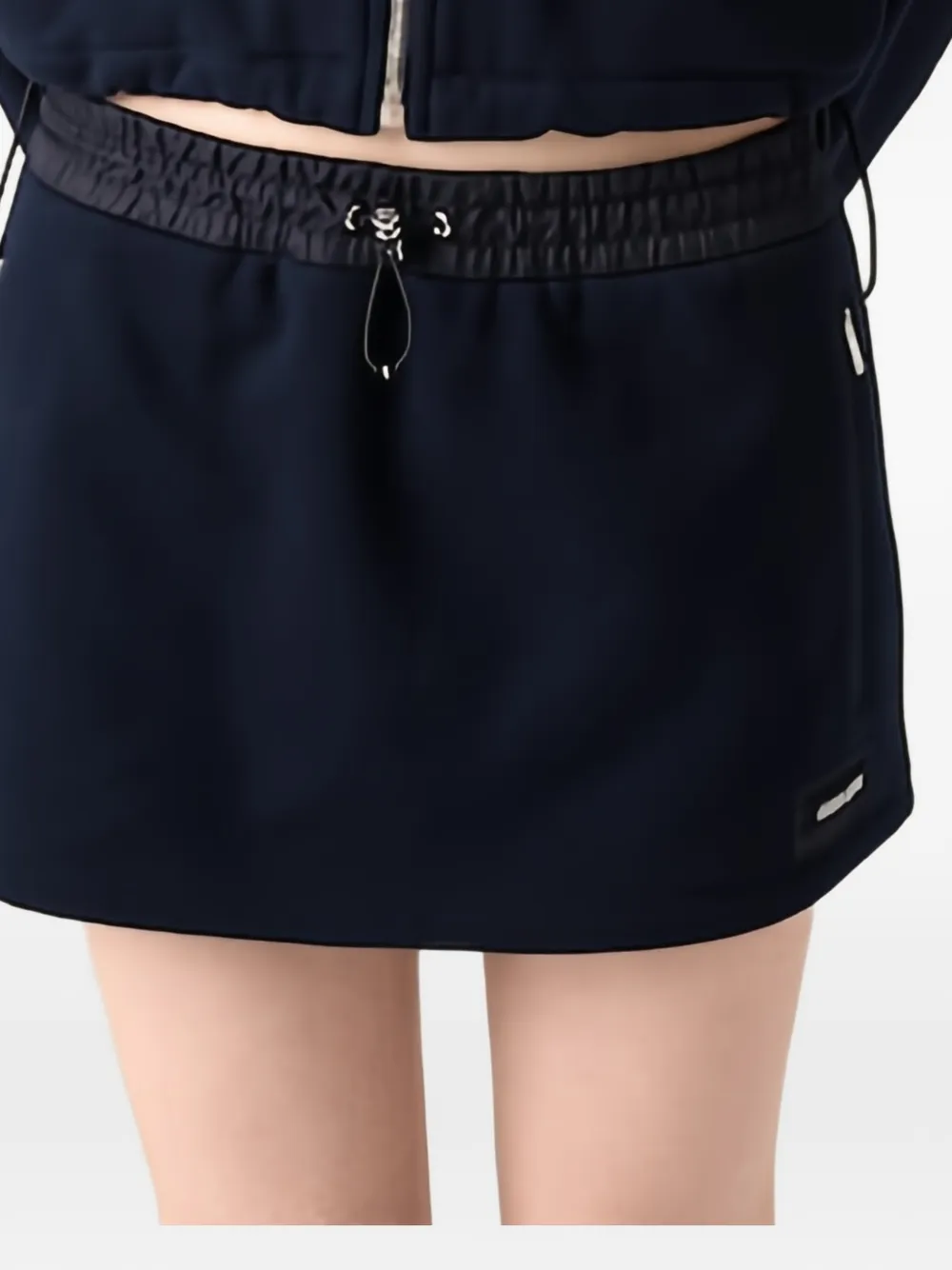 Miu Miu zip detail skirt - Blu