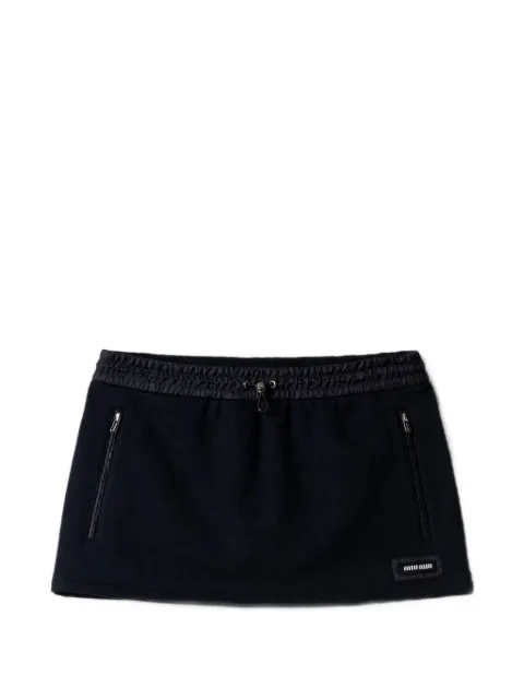Miu Miu — cotton fleece miniskirt