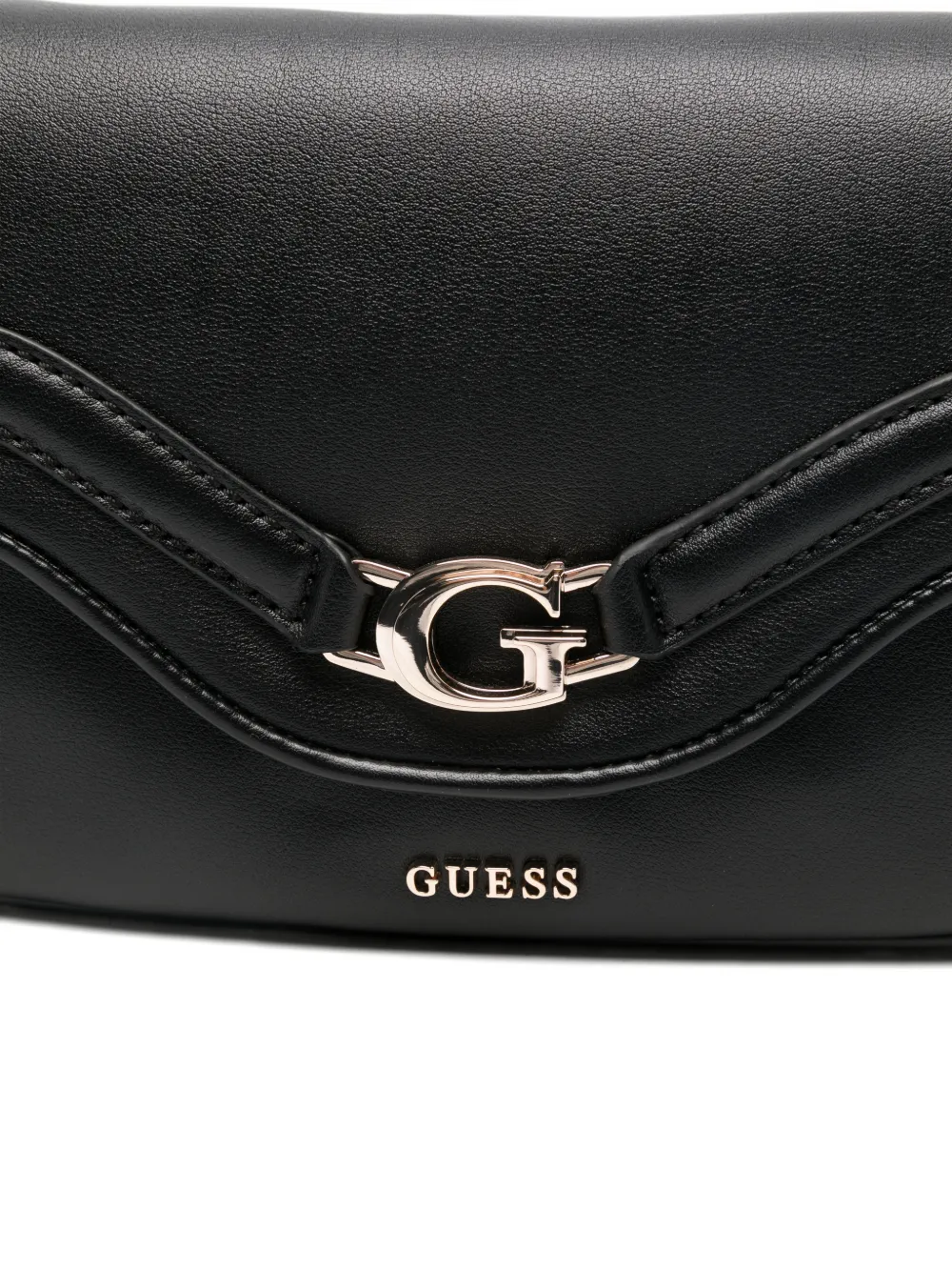 GUESS USA Dea schoudertas met logoplakkaat Zwart