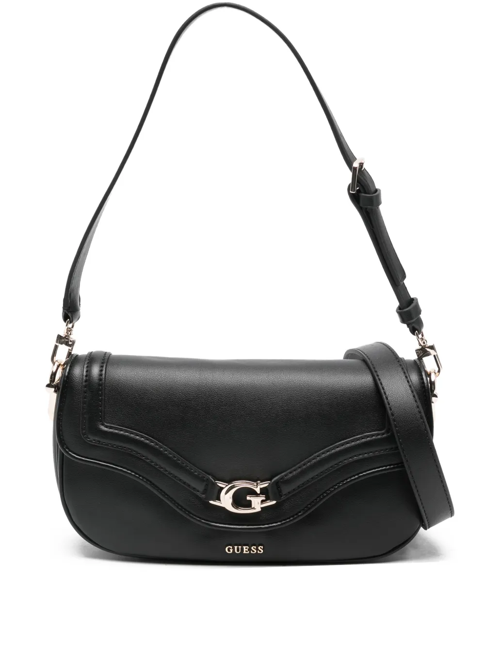 GUESS USA Borsa a spalla Dea con applicazione logo - Nero