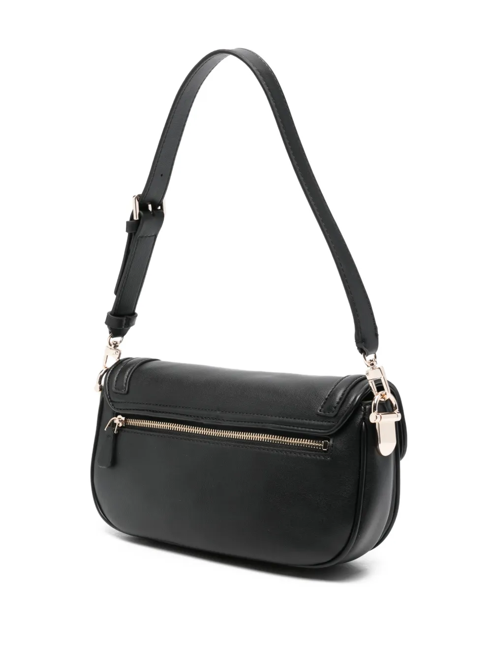 GUESS USA Dea schoudertas met logoplakkaat Zwart