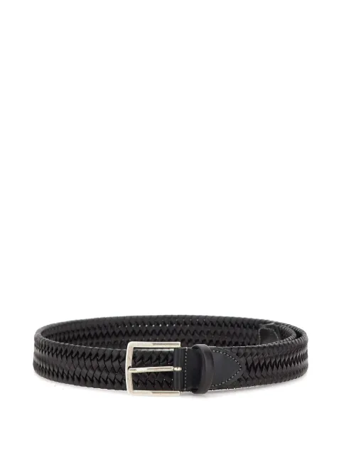 ATHISON woven pin-buckle belt