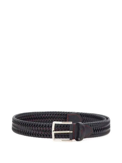 ATHISON woven pin-buckle belt