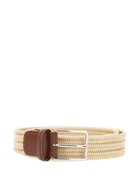 ATHISON woven pin-buckle belt