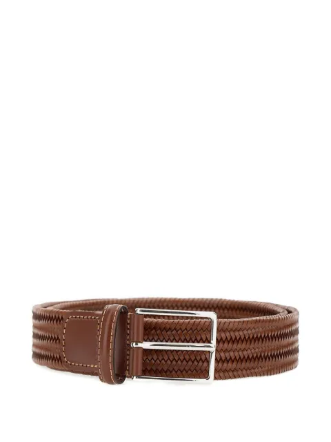 ATHISON woven pin-buckle belt