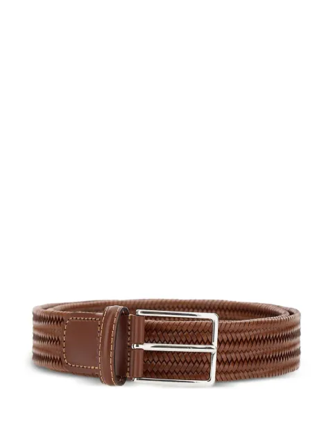 ATHISON woven pin-buckle belt