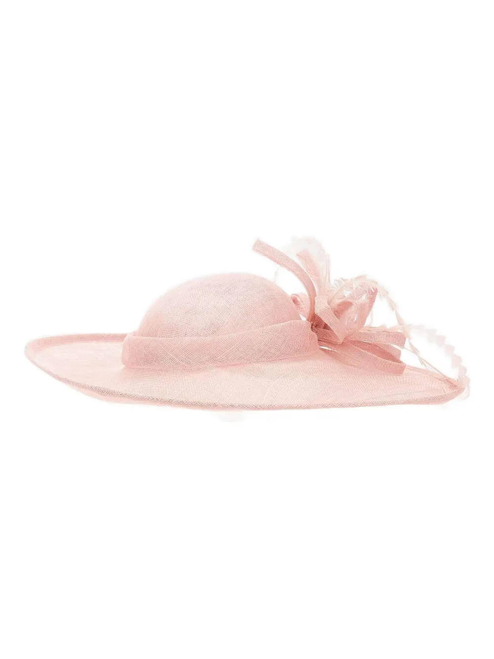 Mb Accessories bow feather hat - Rosa