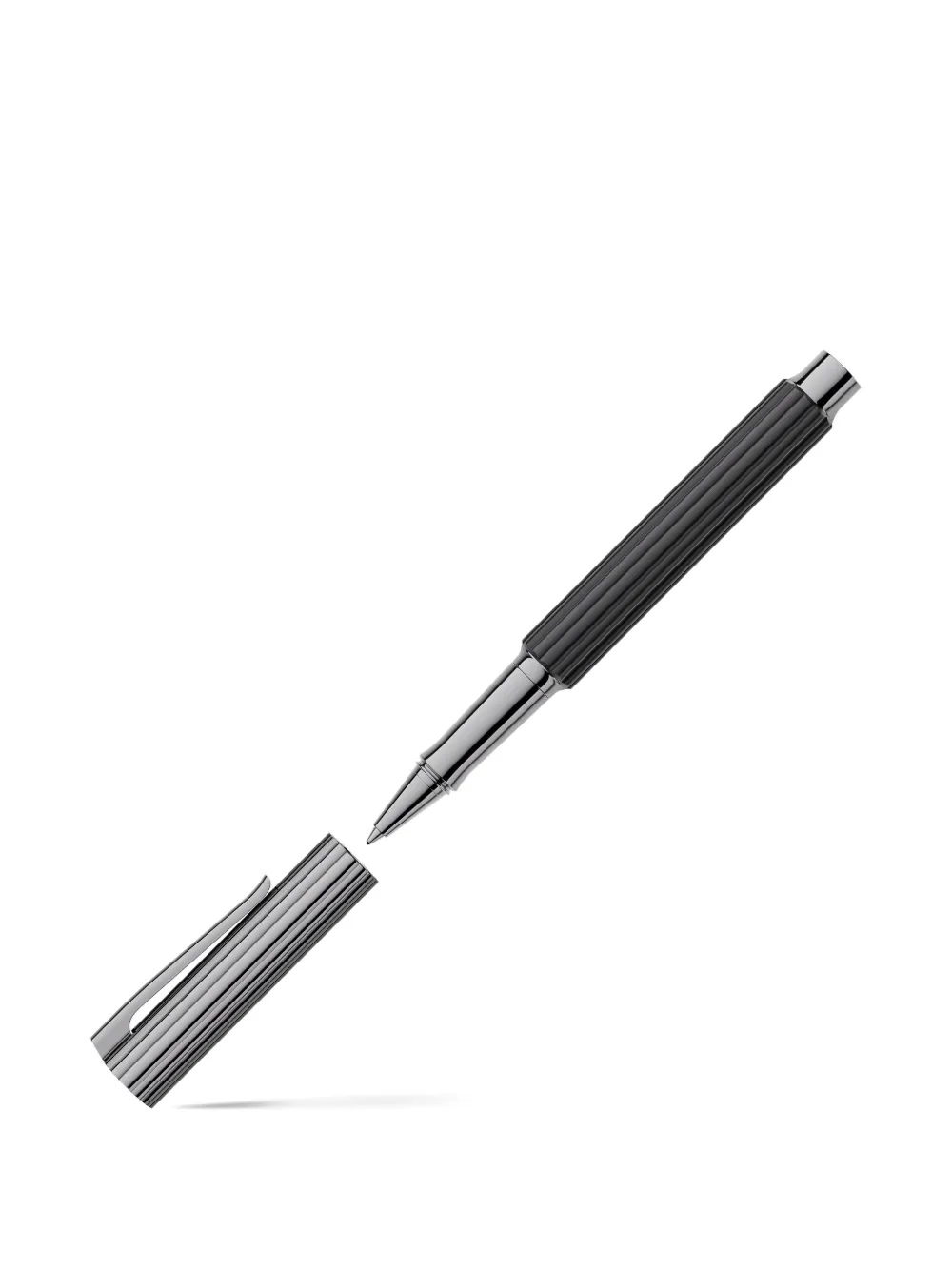 Graf Von Faber-castell Ribbed Stationery Pen In Black