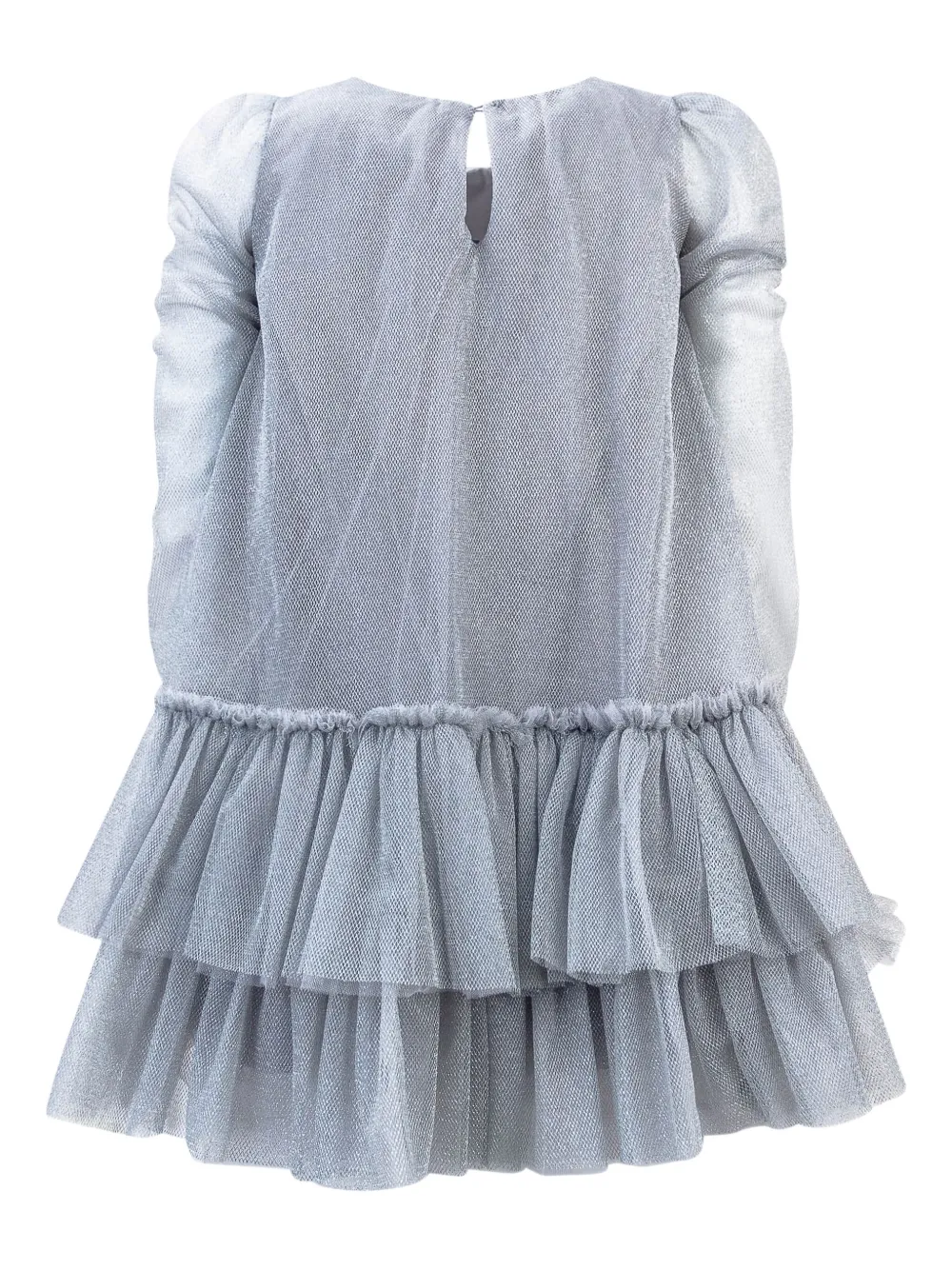 Chiara Ferragni Ruffled Party Dress In Gray