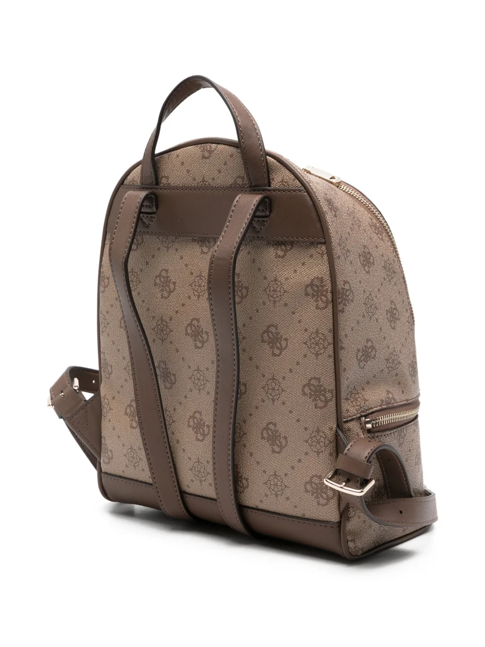 GUESS USA Silia monogram-pattern backpack - Bruin