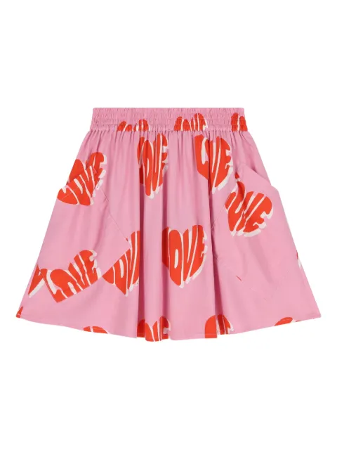 Stella McCartney Kids heart-print pocket skirt