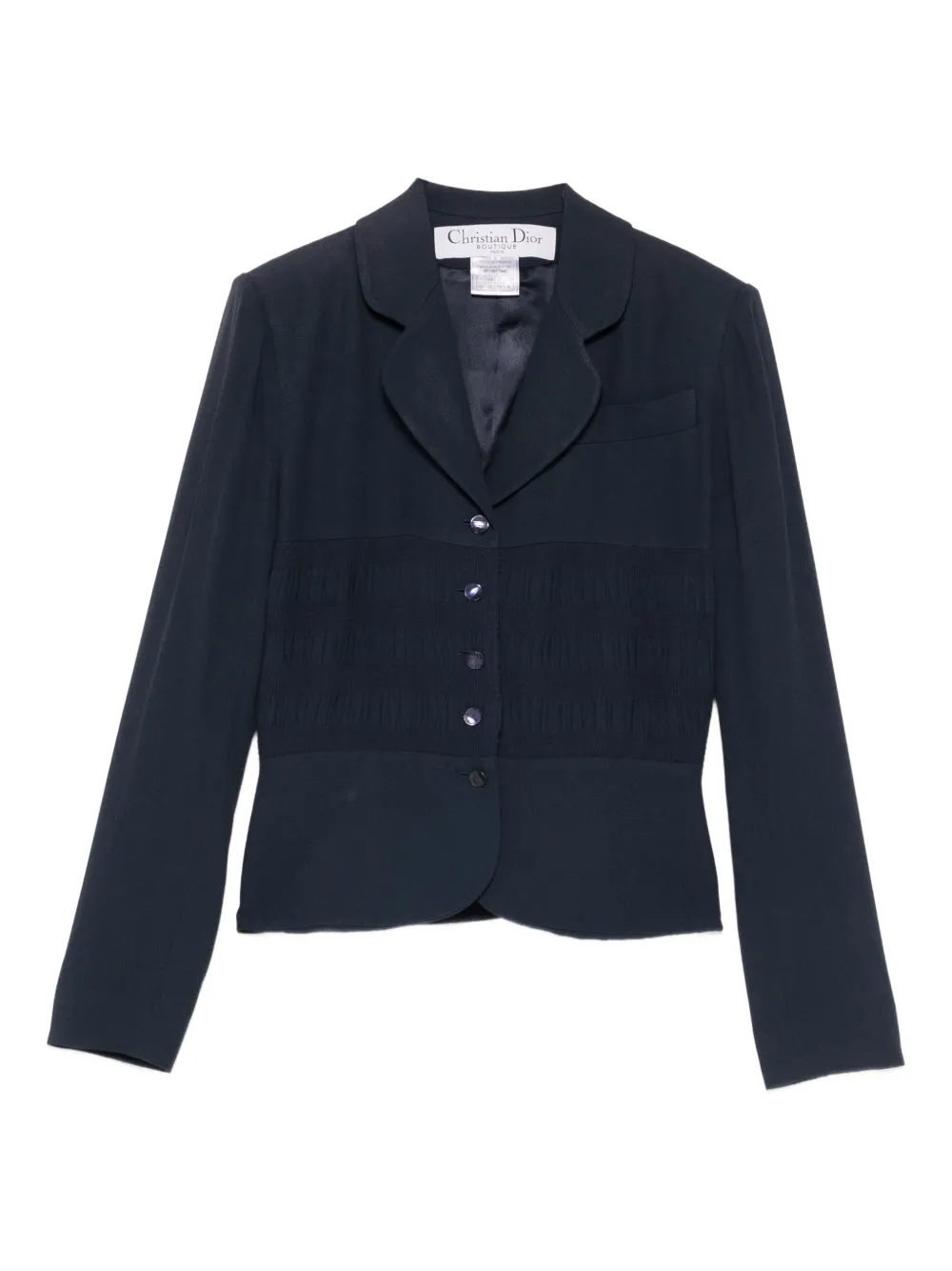 Christian Dior Pre-Owned 1990s button-fastening jacket - Blu