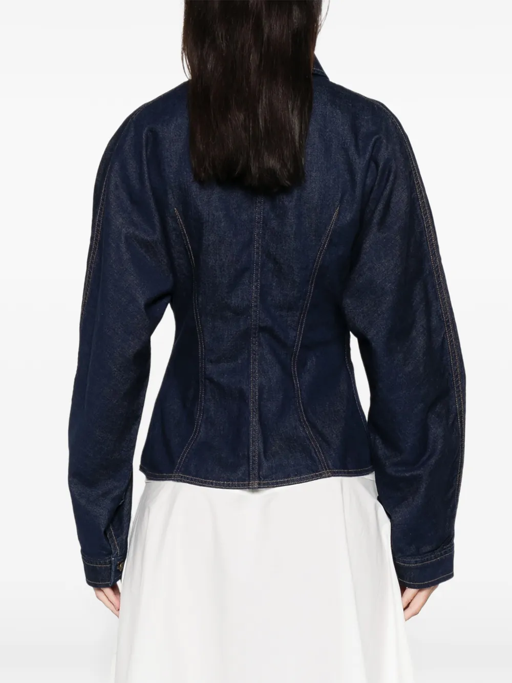 Agolde Devon Denim Button-up Shirt In Blue