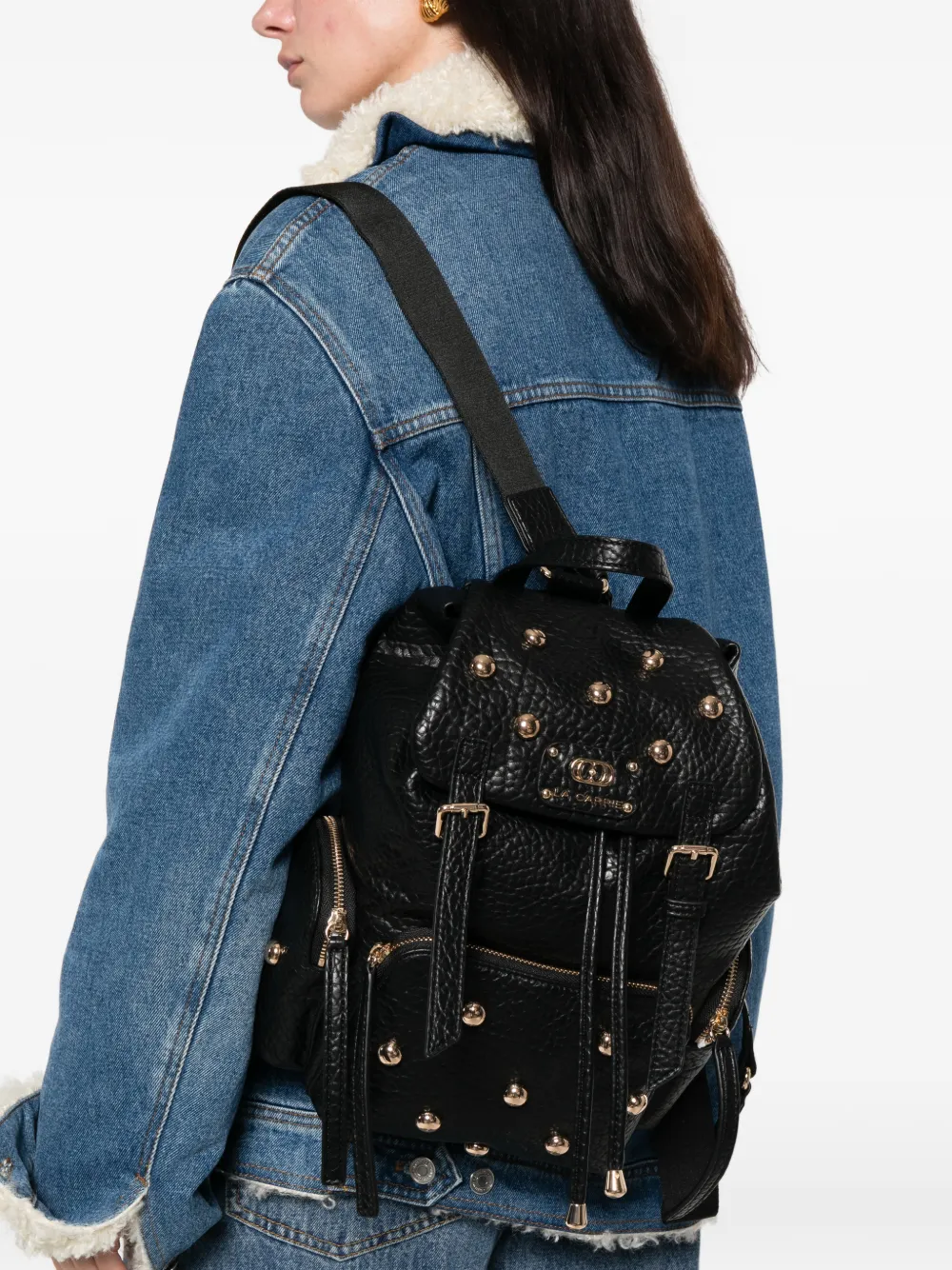 La Carrie Navajo studded backpack - Zwart