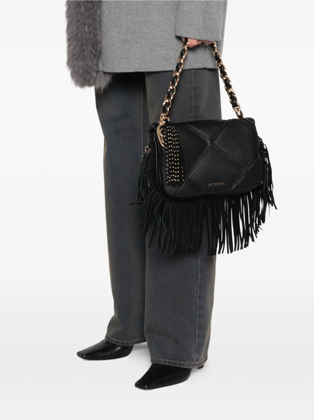 La Carrie medium Isabel fringed shoulder bag | Image 2