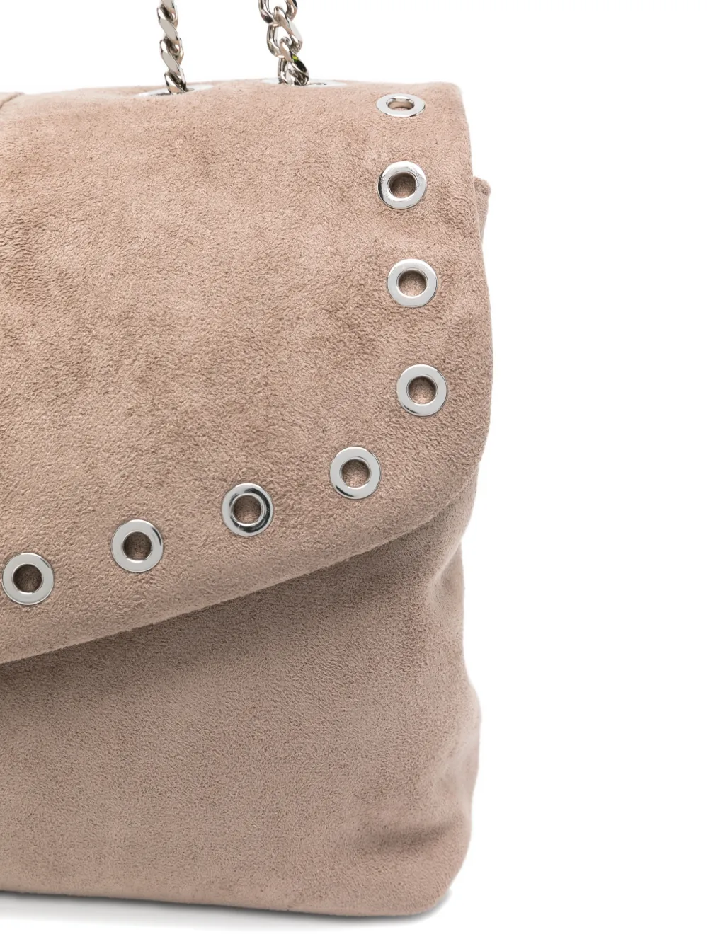 La Carrie Ethnic Eyelet Chain Shoulder Bag In Neutral