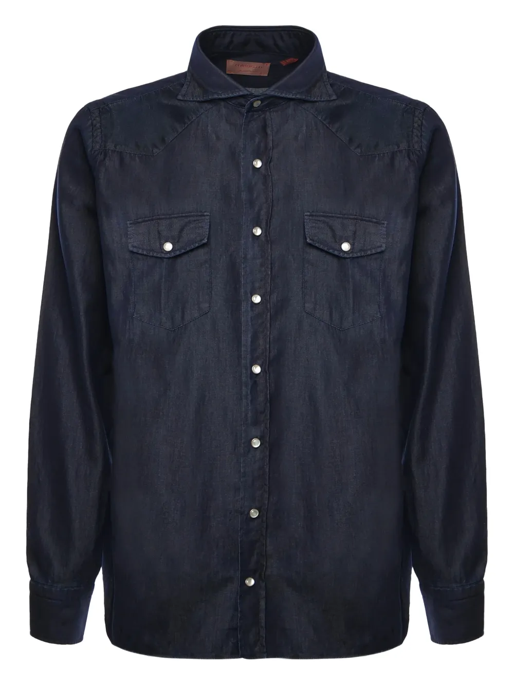 BORRIELLO NAPOLI chest-pocket denim shirt | Blue | Image 1