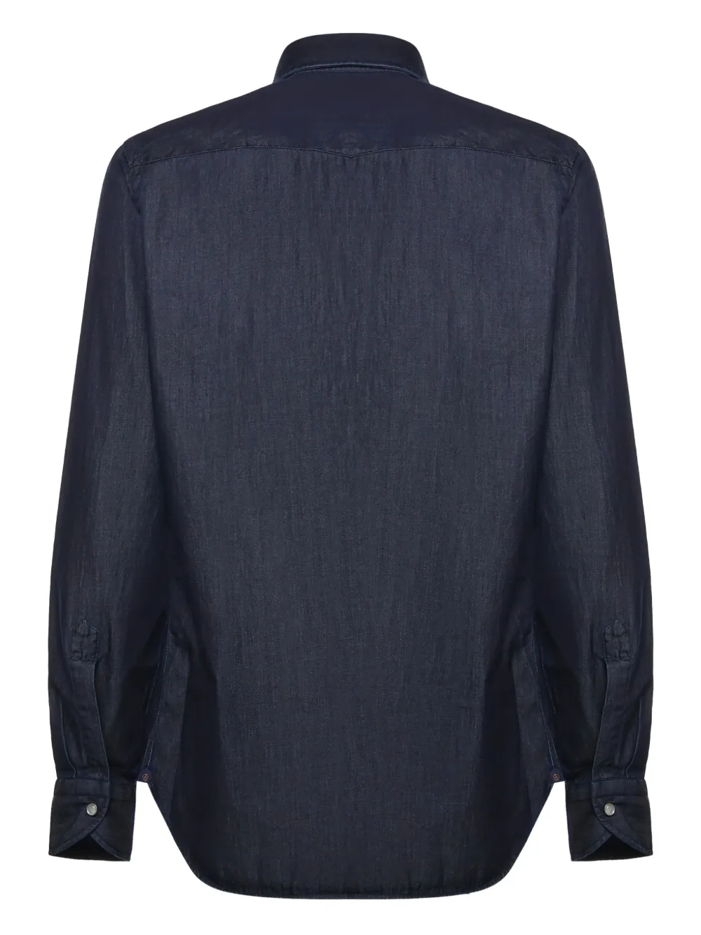 BORRIELLO NAPOLI chest-pocket denim shirt - Blauw