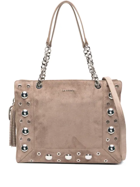 La Carrie Ethnic studded chain shoulder bag