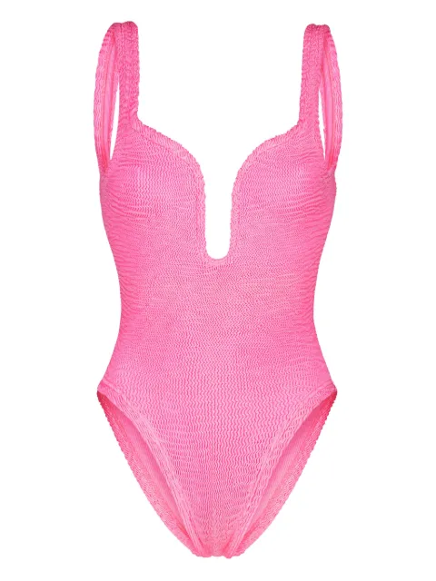 PARAMIDONNA Mika textured one piece swimsuit