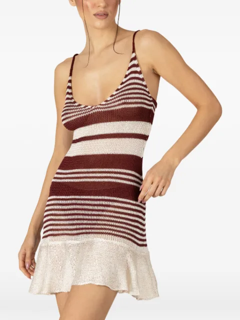 PARAMIDONNA Lea striped crochet dress
