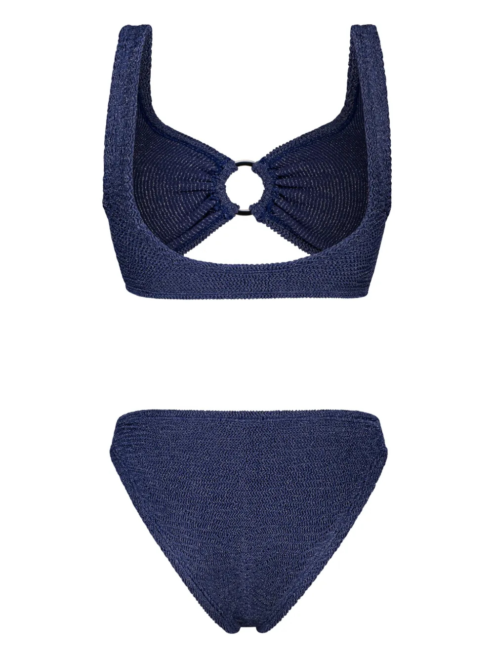 Paramidonna Irina Textured Ring Bikini In Blue
