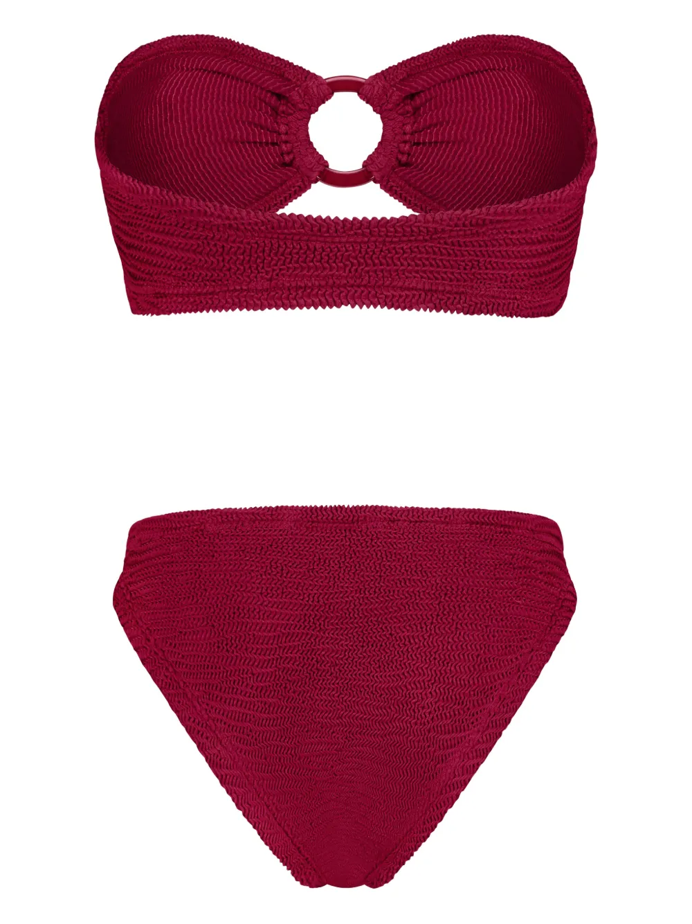 Paramidonna Chloe Ring Two Piece Swimsuit In Red