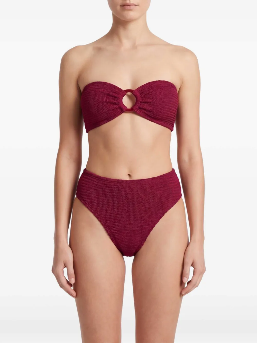 PARAMIDONNA Chloe tweedelig badpak met ring Rood