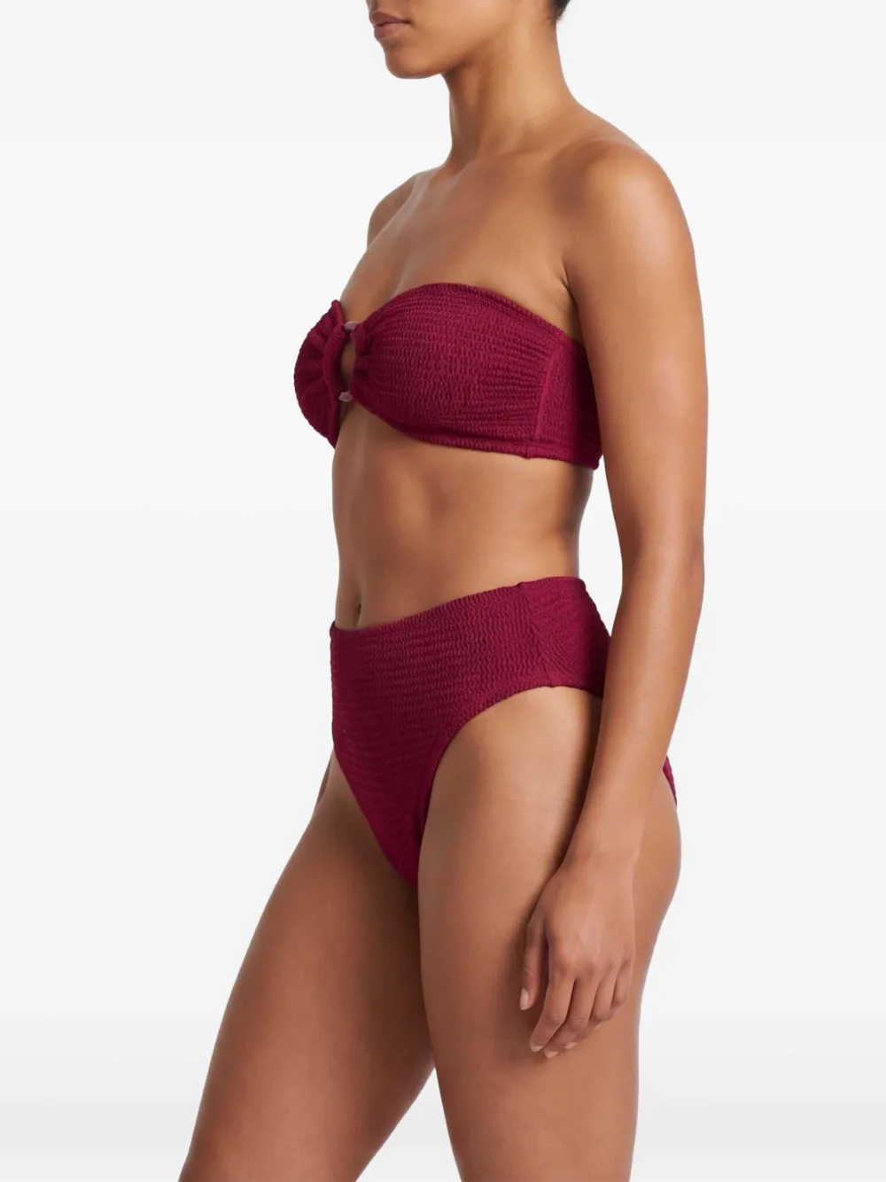 PARAMIDONNA Chloe tweedelig badpak met ring Rood