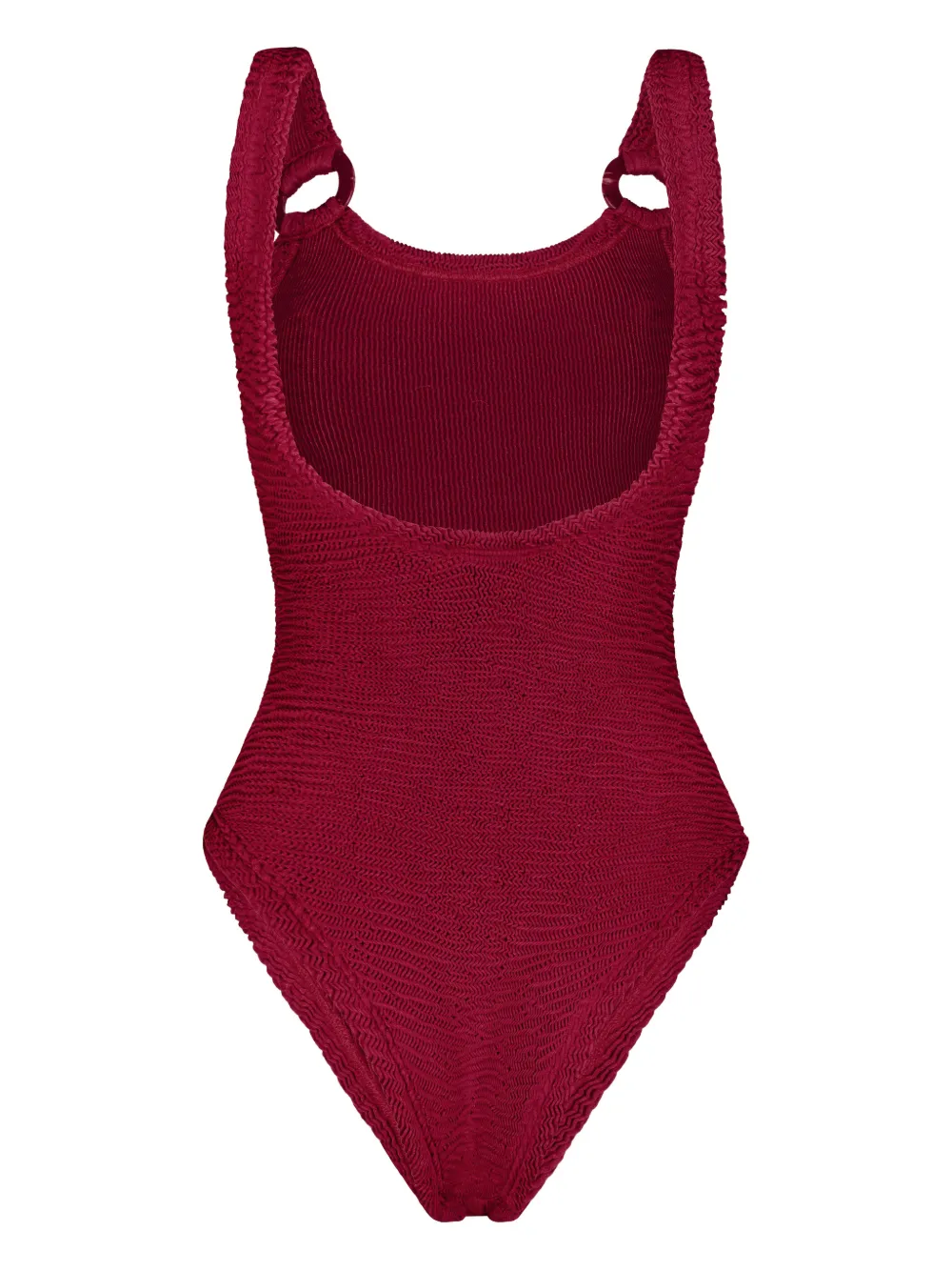Paramidonna Sophia Ring Detail Swimsuit In Burgundy