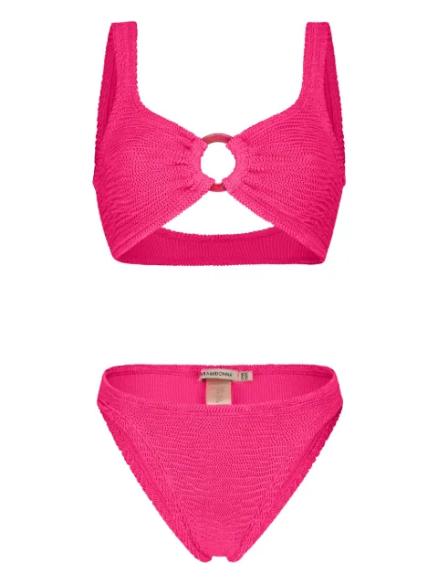 PARAMIDONNA Irina textured ring-detail bikini