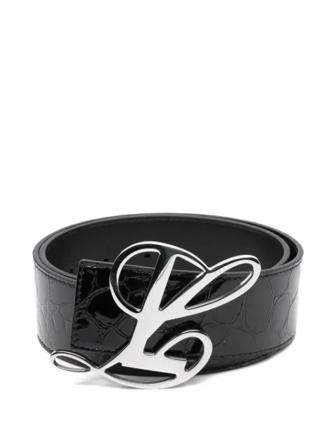 LUAR logo-buckle leather belt
