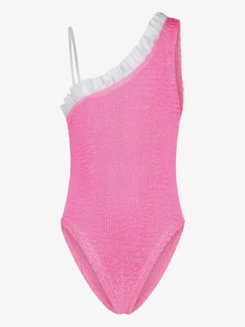 PARAMIDONNA Kids Nori one-shoulder swimsuit