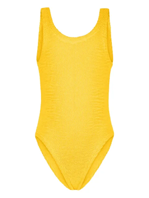 PARAMIDONNA Kids 이자 텍스처 원피스 수영복