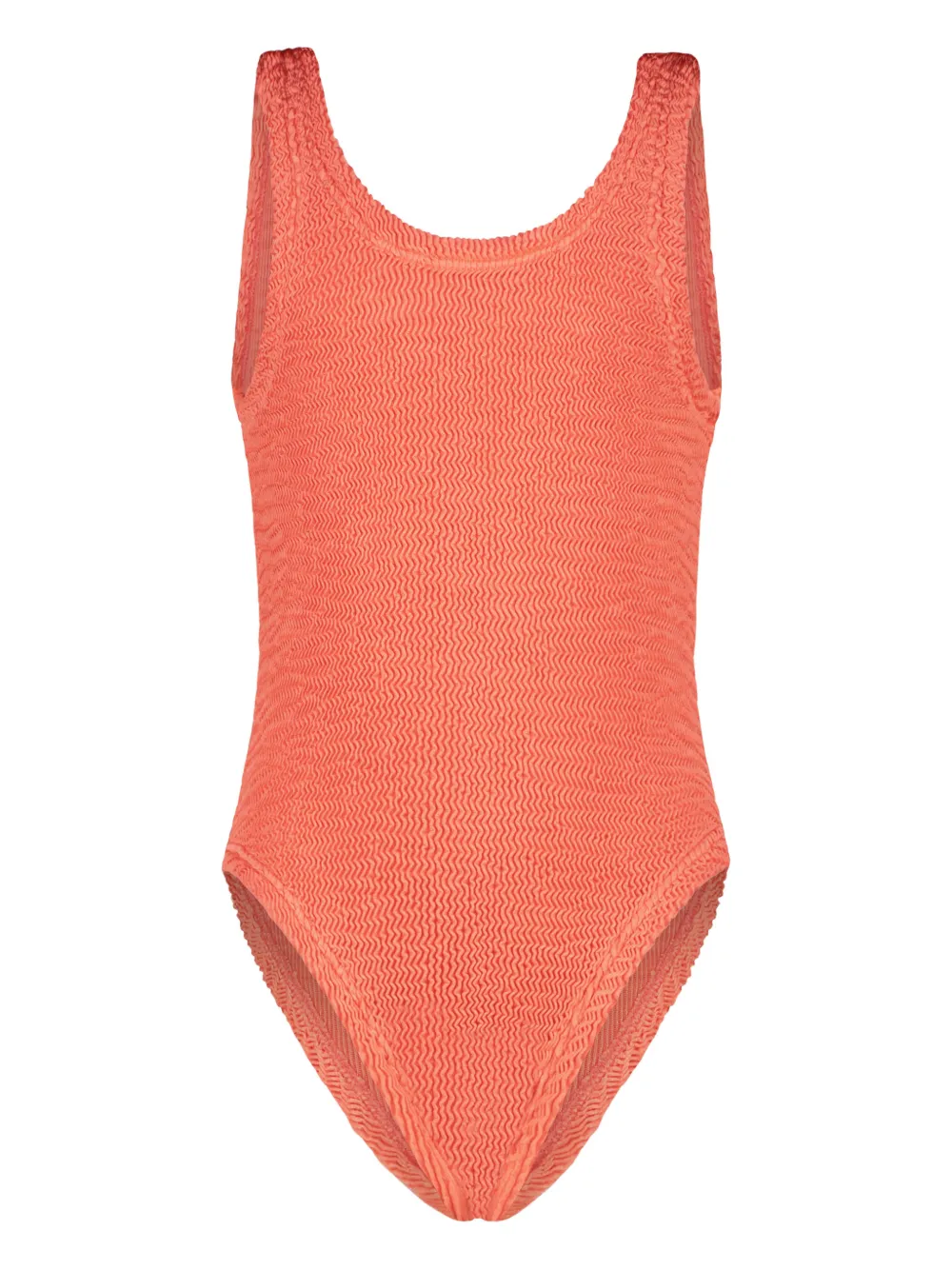Paramidonna Kids' Izza Textured Swimsuit In Orange