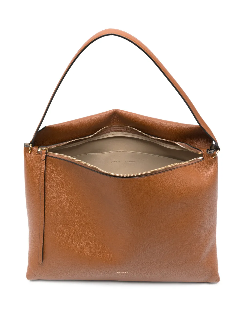 Wandler Penelope Zip-up Shoulder Bag In Brown