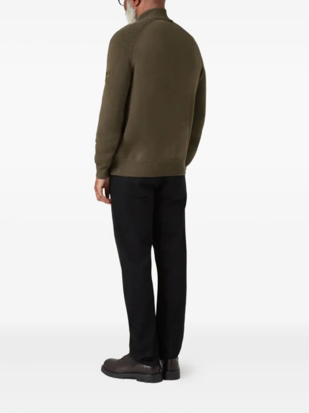 Belstaff Trui met raglan mouwen en rits Groen