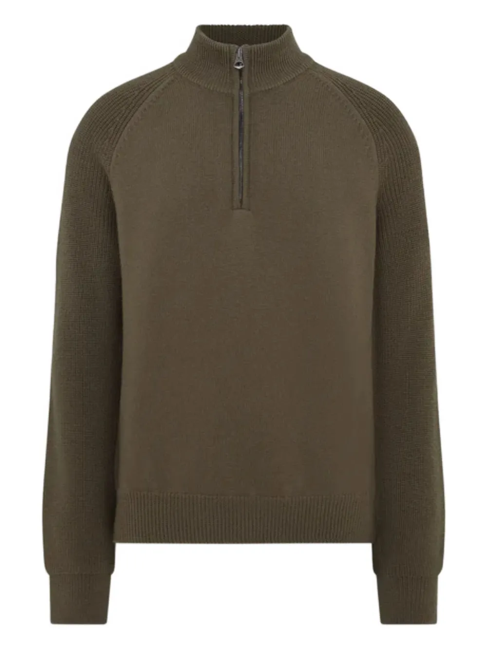 Belstaff zip raglan sleeve knitwear - グリーン