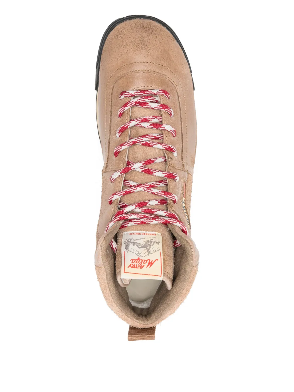 Autry lace-up leather boots Beige
