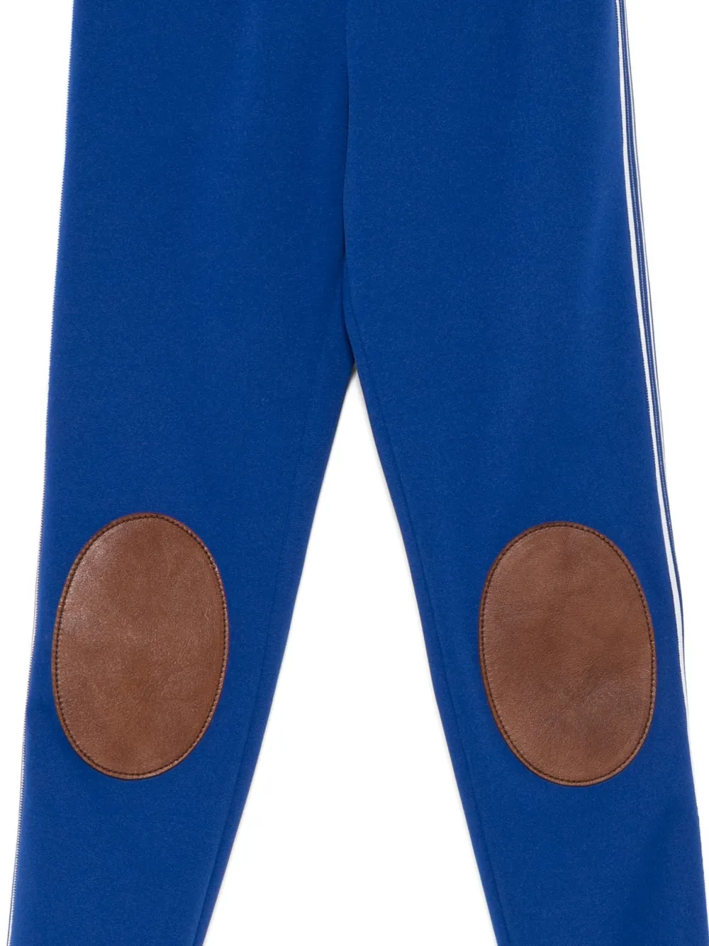  Prada Knee-patch Stripe Trousers - Blue 