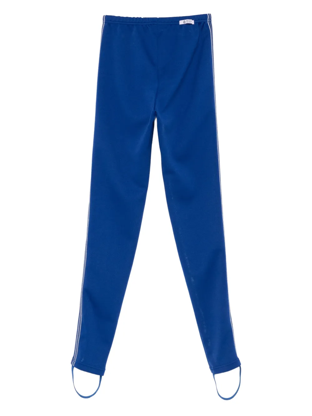  Prada Knee-patch Stripe Trousers - Blue 