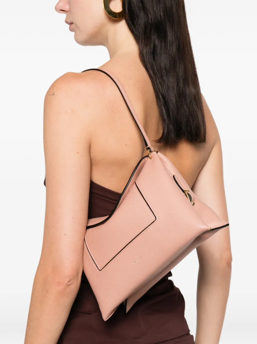 Wandler Penelope Slouch logo-detail shoulder bag - Roze