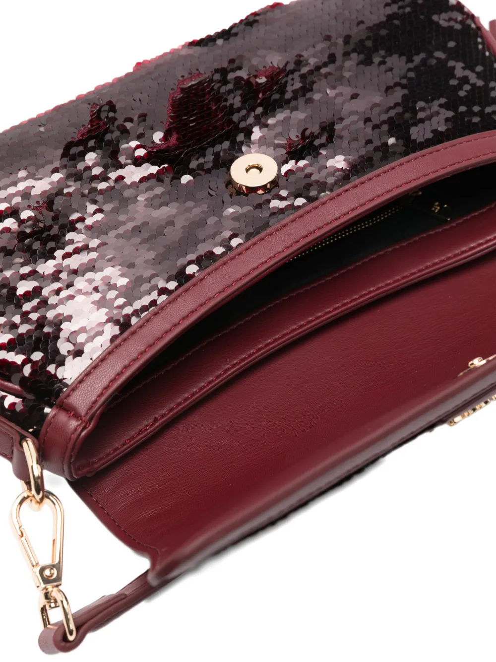 La Carrie Night Sequin Tassel Clutch Bag In Multi